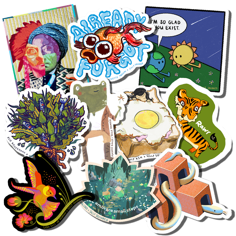 Silly Squared Sticker Collection